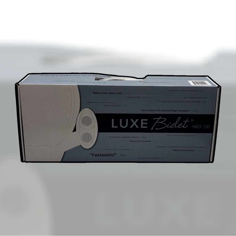 New‎ Open Box Luxe Bidet Neo 120 Fresh Water Non Electric White